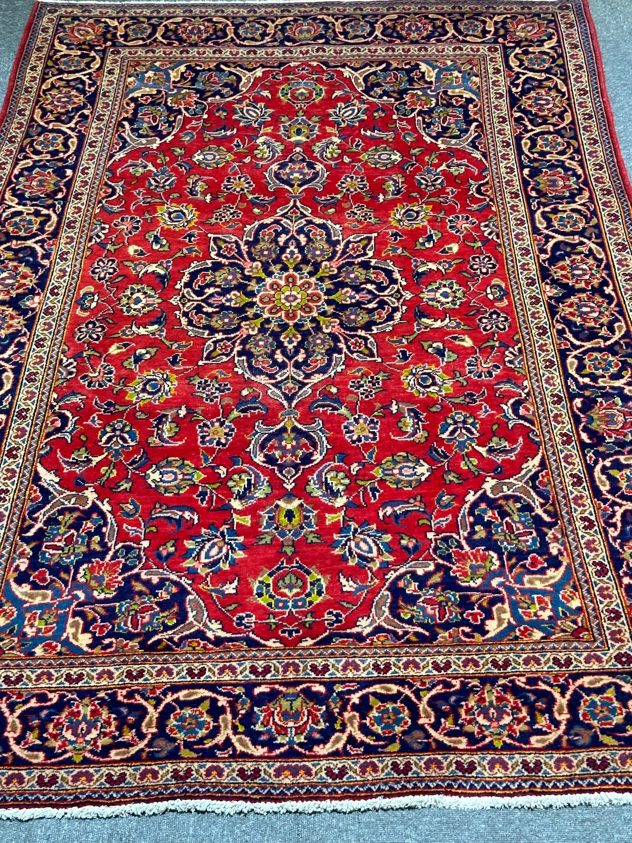 Persian Kashan 210 x 135cm Old