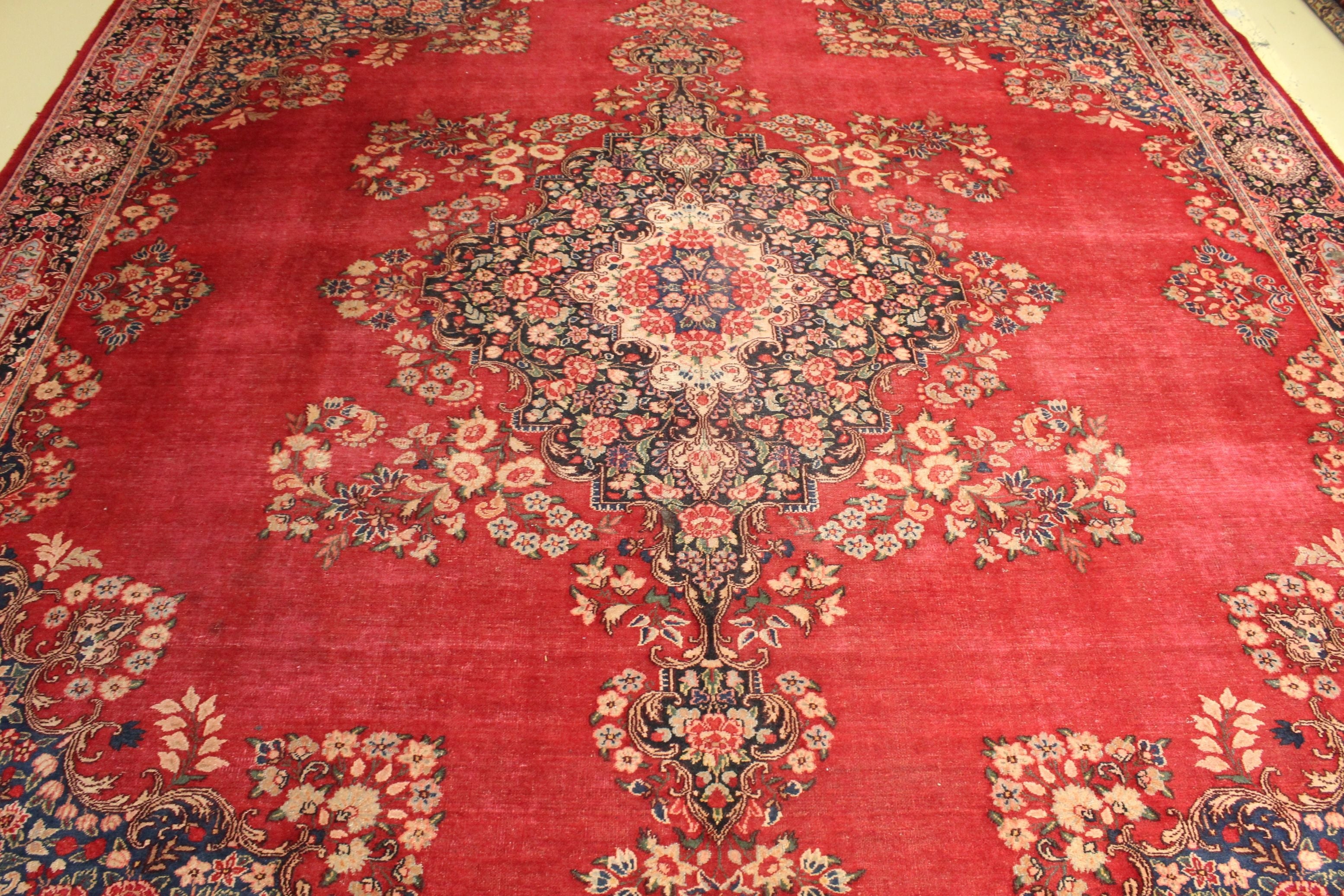 Vintage Kerman Rug - 417 cm x 305 cm