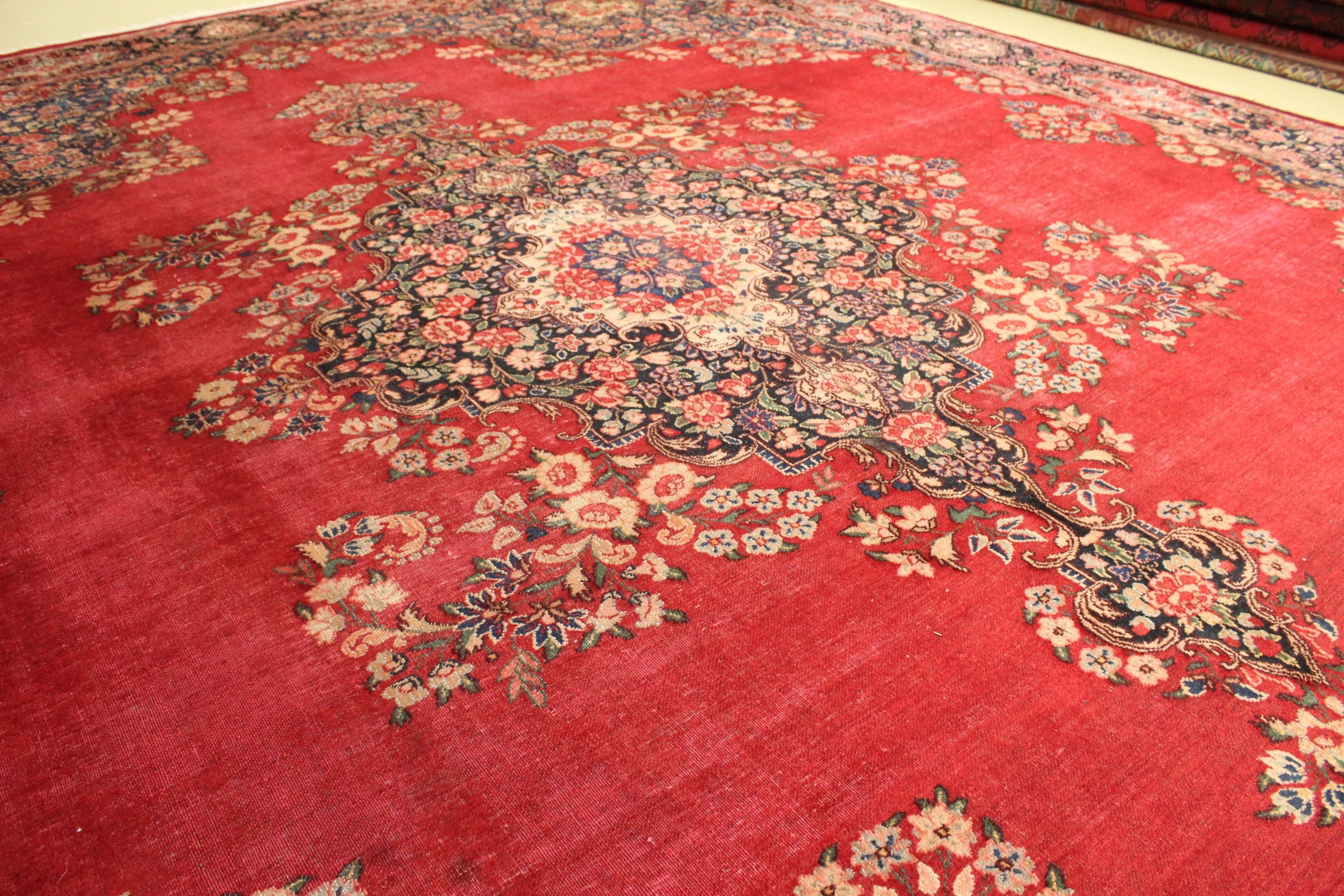 Vintage Kerman Rug - 417 cm x 305 cm