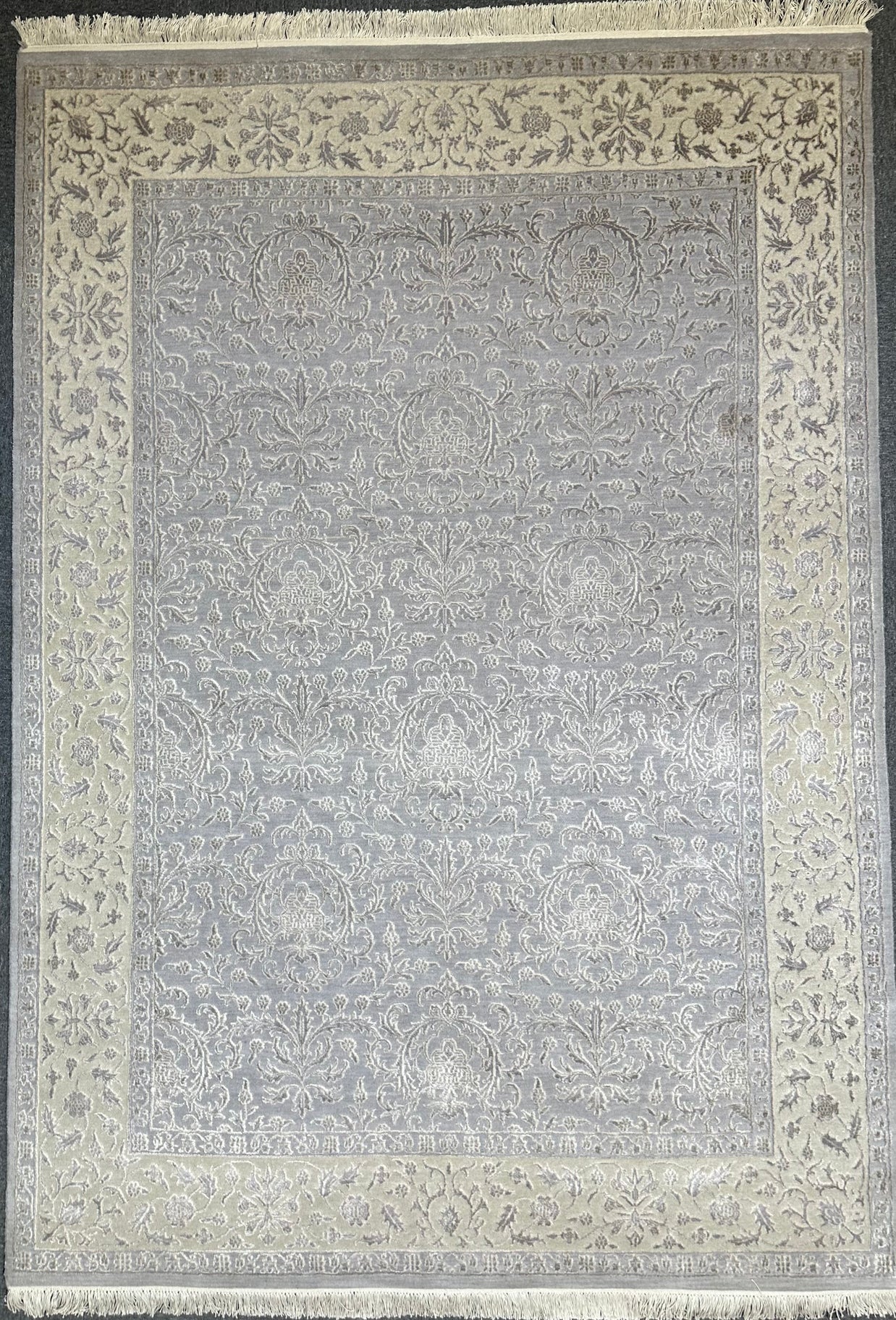 Fine Zaigler wool & silk 237x165cm Indo Persian