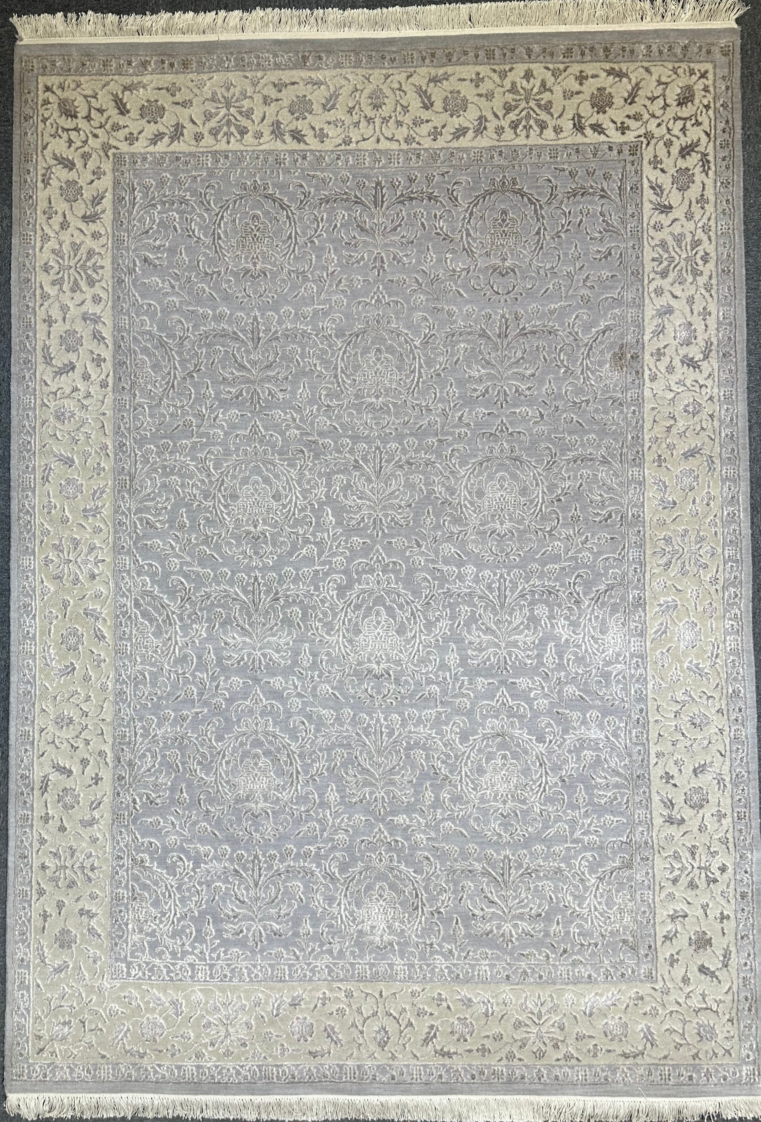 Fine Zaigler wool & silk 237x165cm Indo Persian