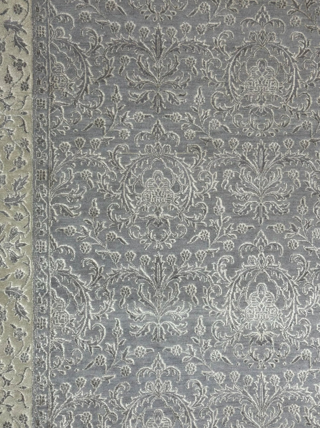 Fine Zaigler wool & silk 237x165cm Indo Persian