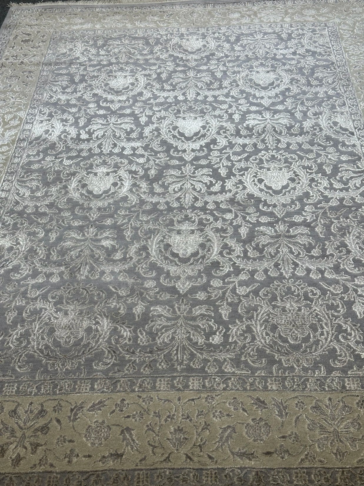 Fine Zaigler wool & silk 237x165cm Indo Persian