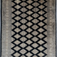 Fine Kashmiri Wool & silk highlights pile