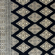 Fine Kashmiri Wool & silk highlights pile