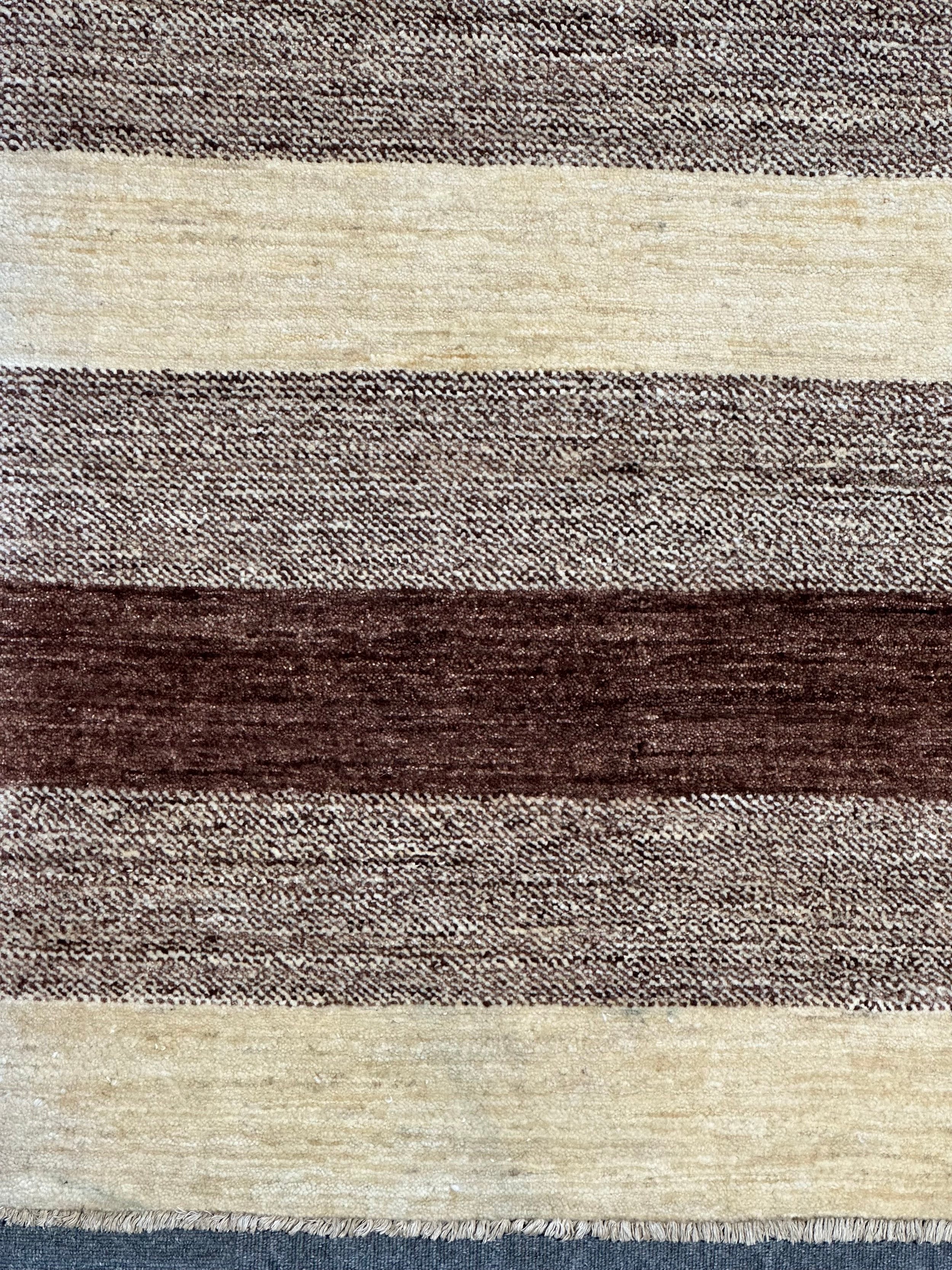 Afghan Gabbeh Modern Hand knotted Wool rug 236x180cm