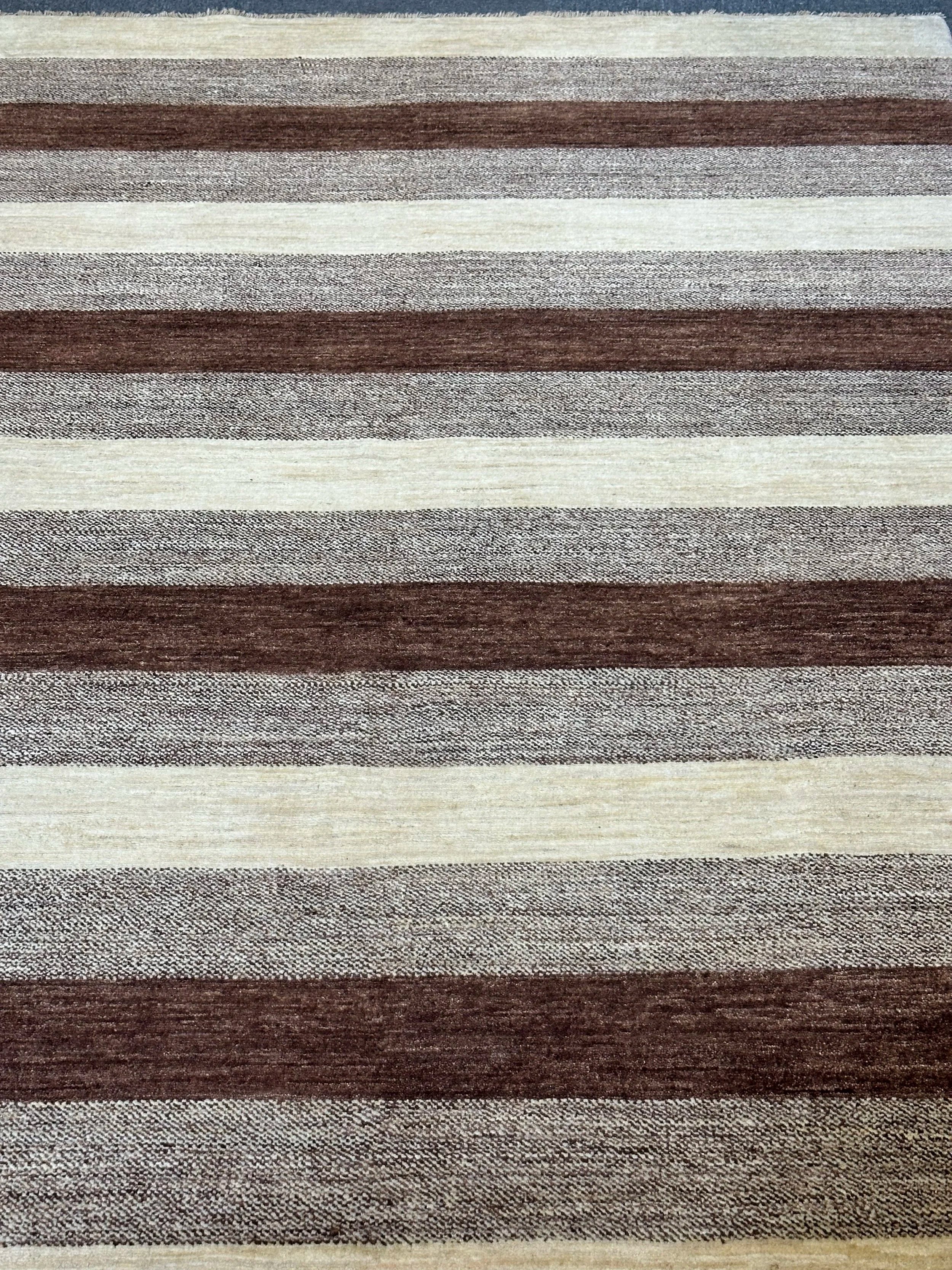 Afghan Gabbeh Modern Hand knotted Wool rug 236x180cm