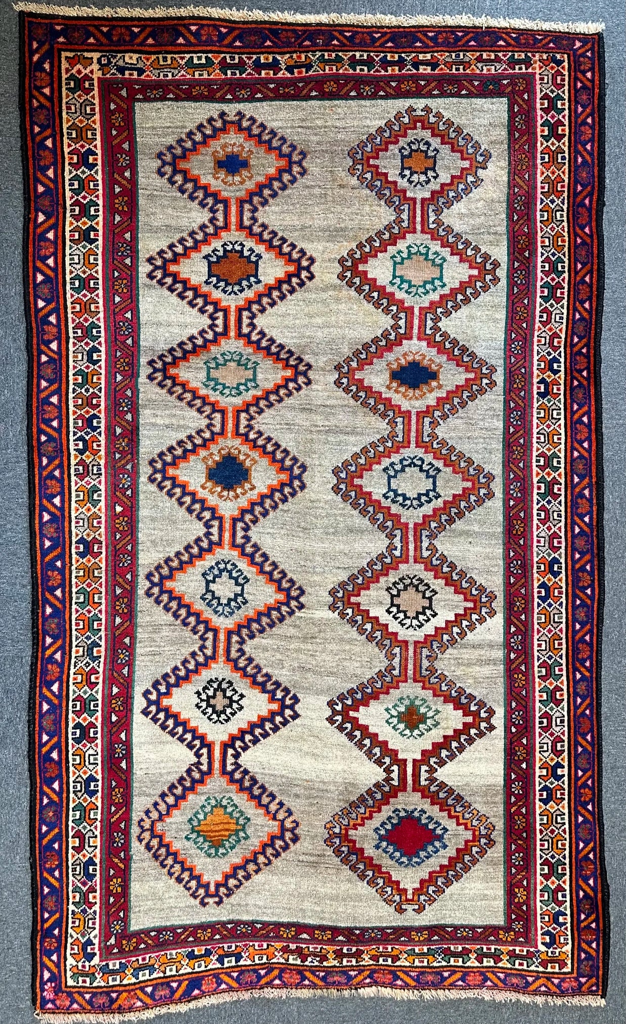 Persian Shiraz Gabbeh 240x145  Knotted Pure wool pile