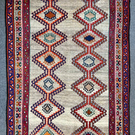 Persian Shiraz Gabbeh 240x145  Knotted Pure wool pile