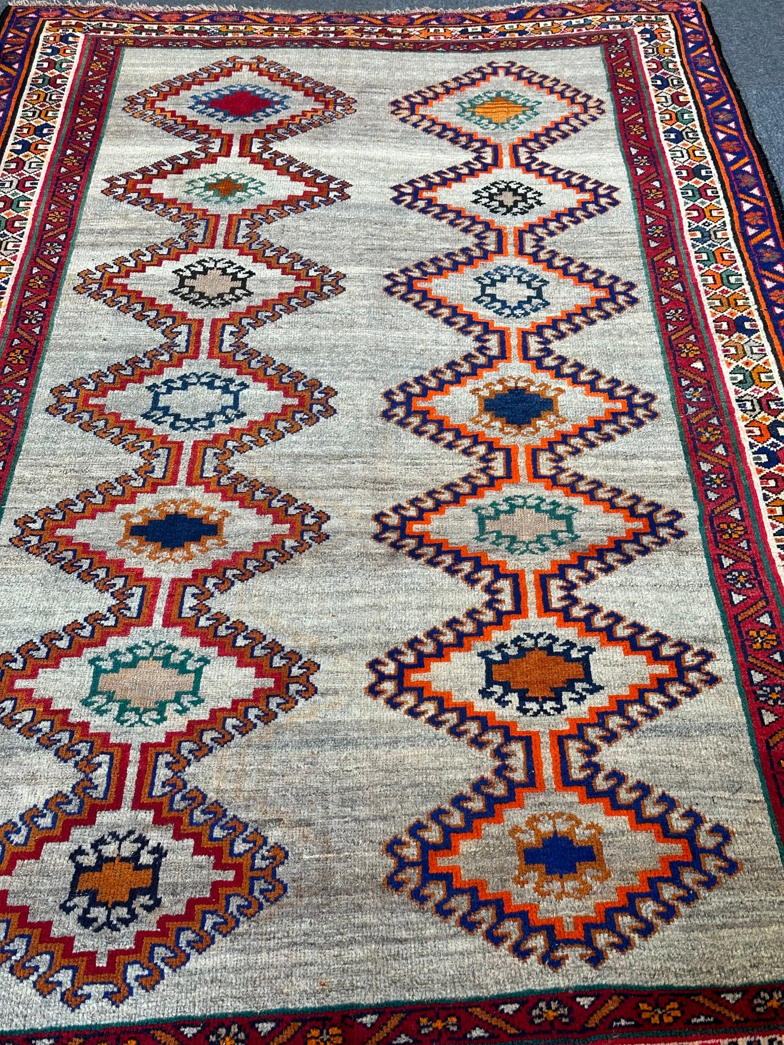 Persian Shiraz Gabbeh 240x145  Knotted Pure wool pile