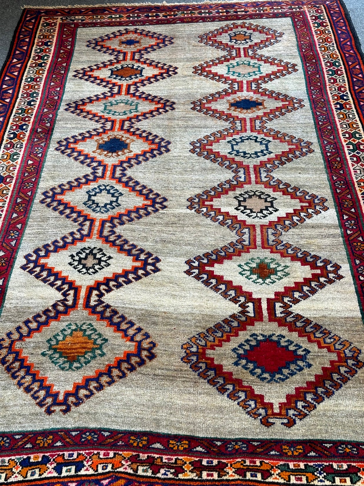 Persian Shiraz Gabbeh 240x145  Knotted Pure wool pile