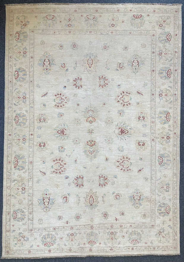 Afghan Chobi Natural Dye wool pile area rug 235x165cm