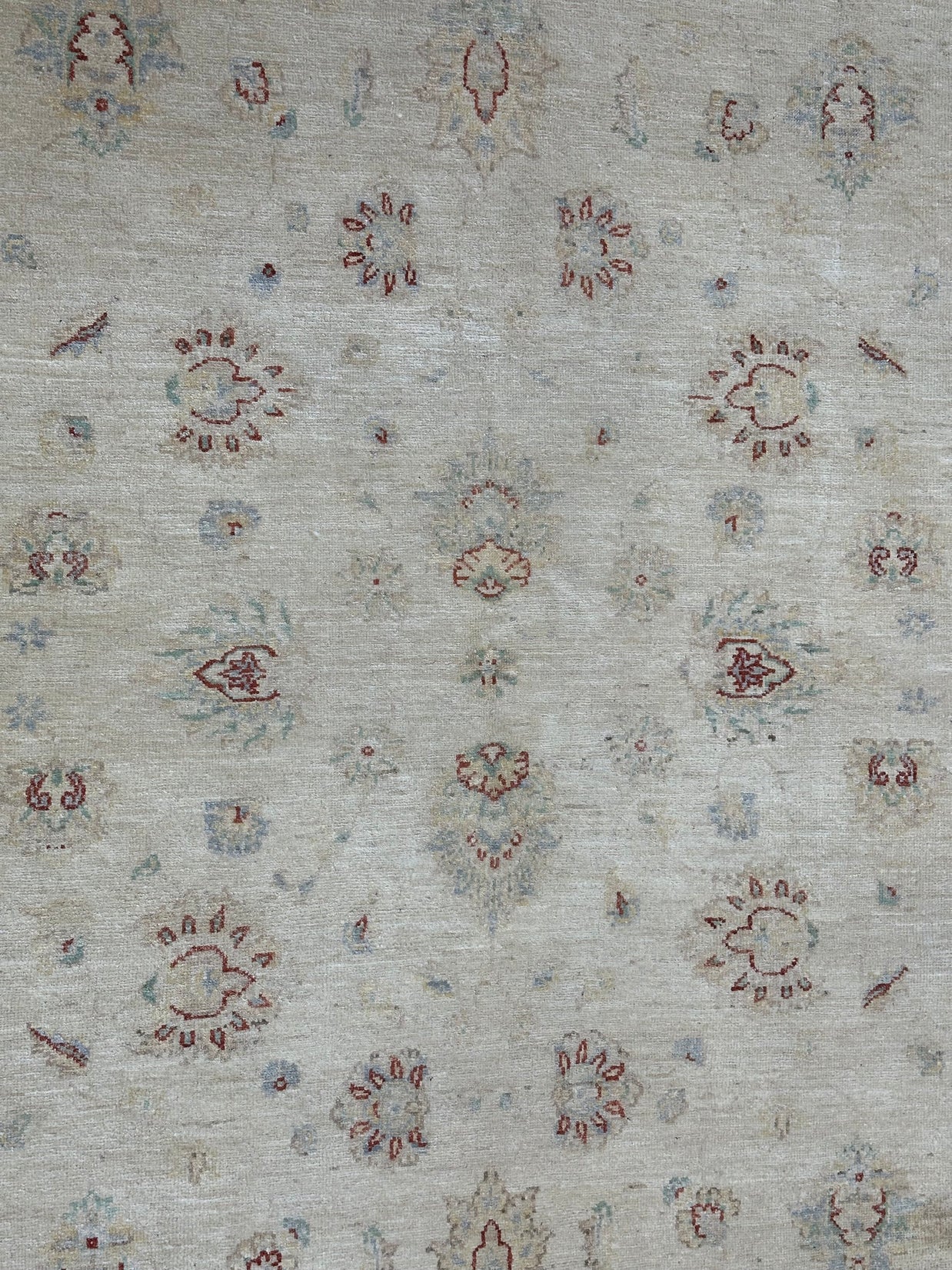 Afghan Chobi Natural Dye wool pile area rug 235x165cm