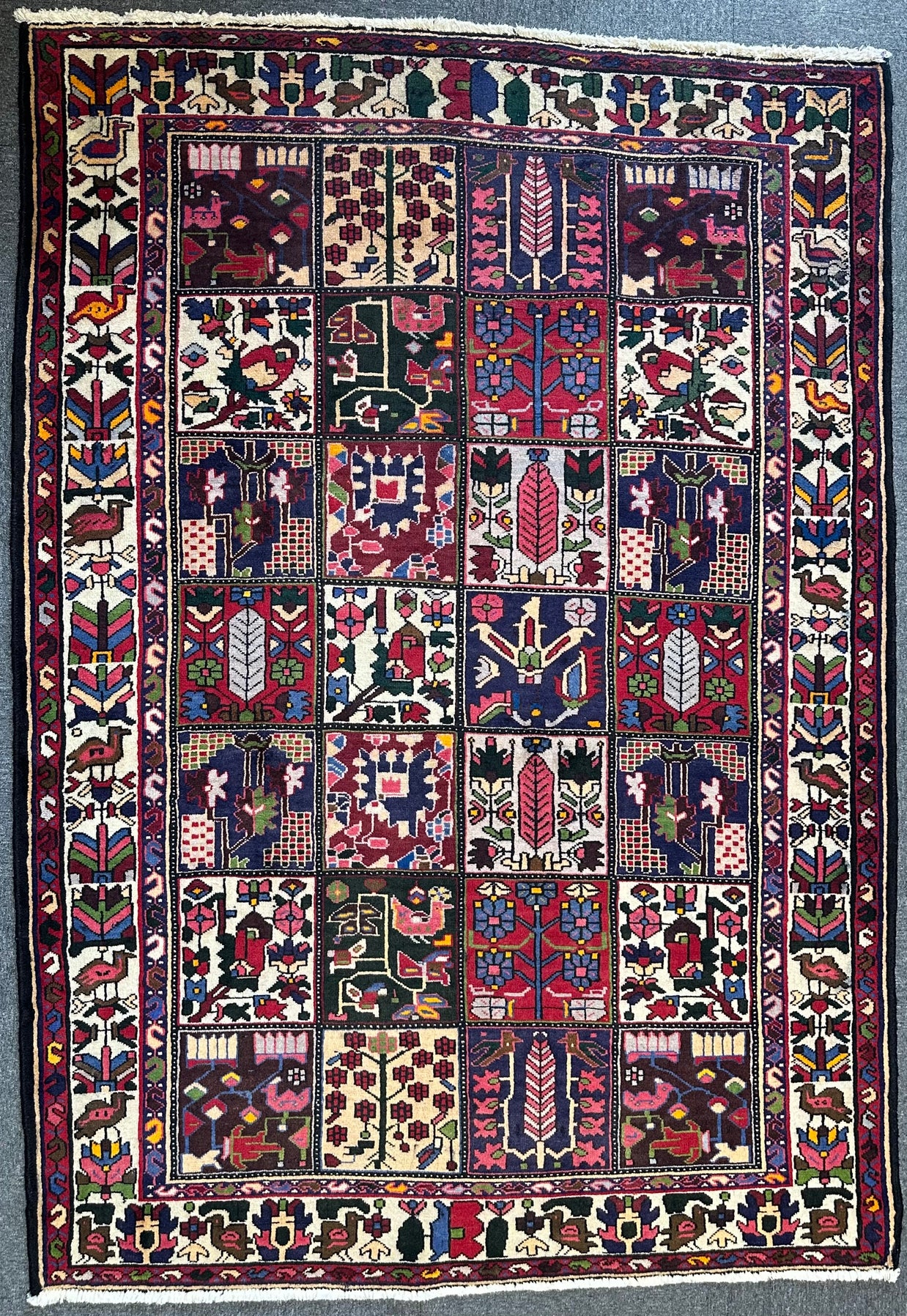 Persian Bakhtiari garden design 220x155cm