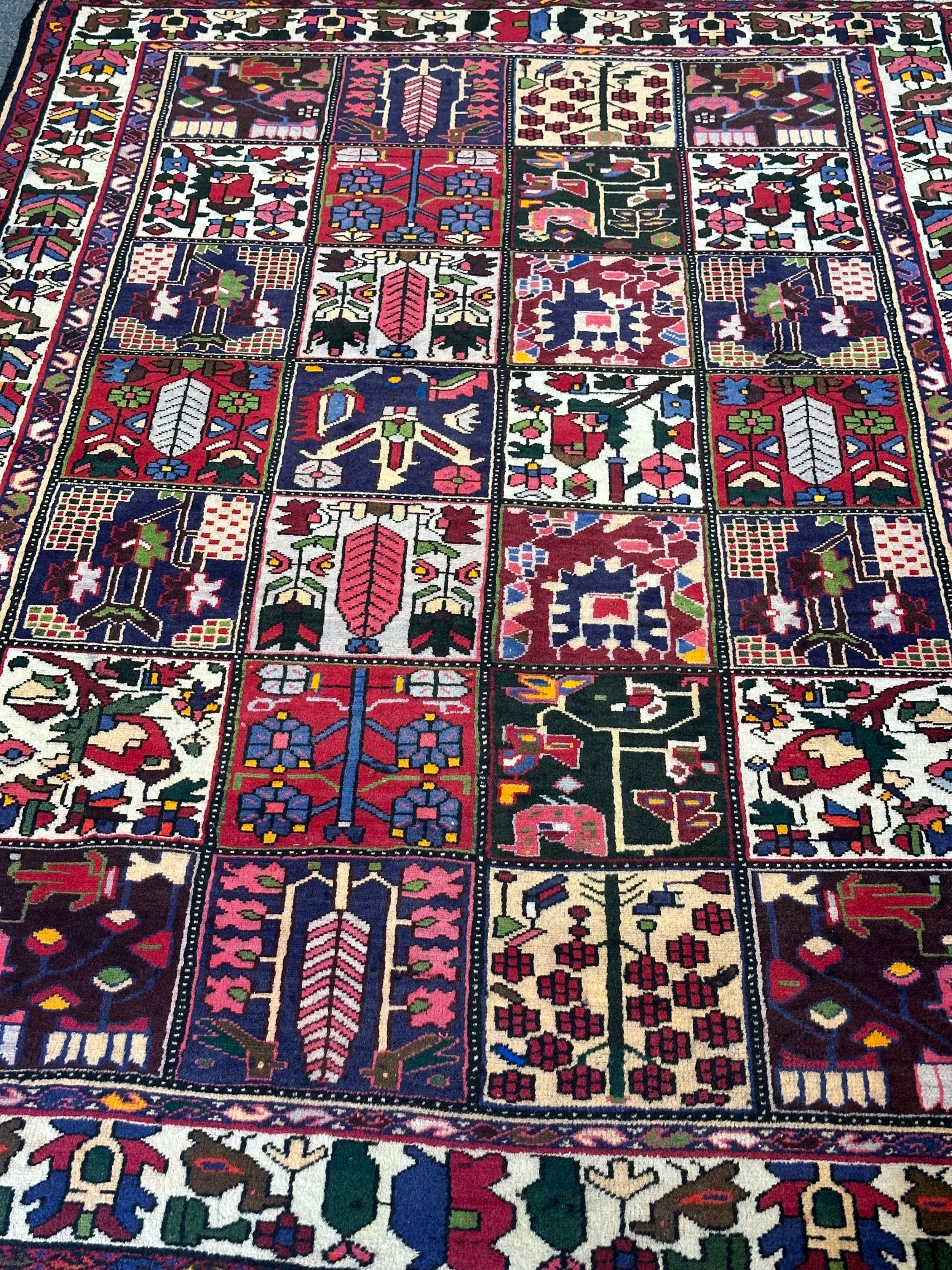 Persian Bakhtiari garden design 220x155cm