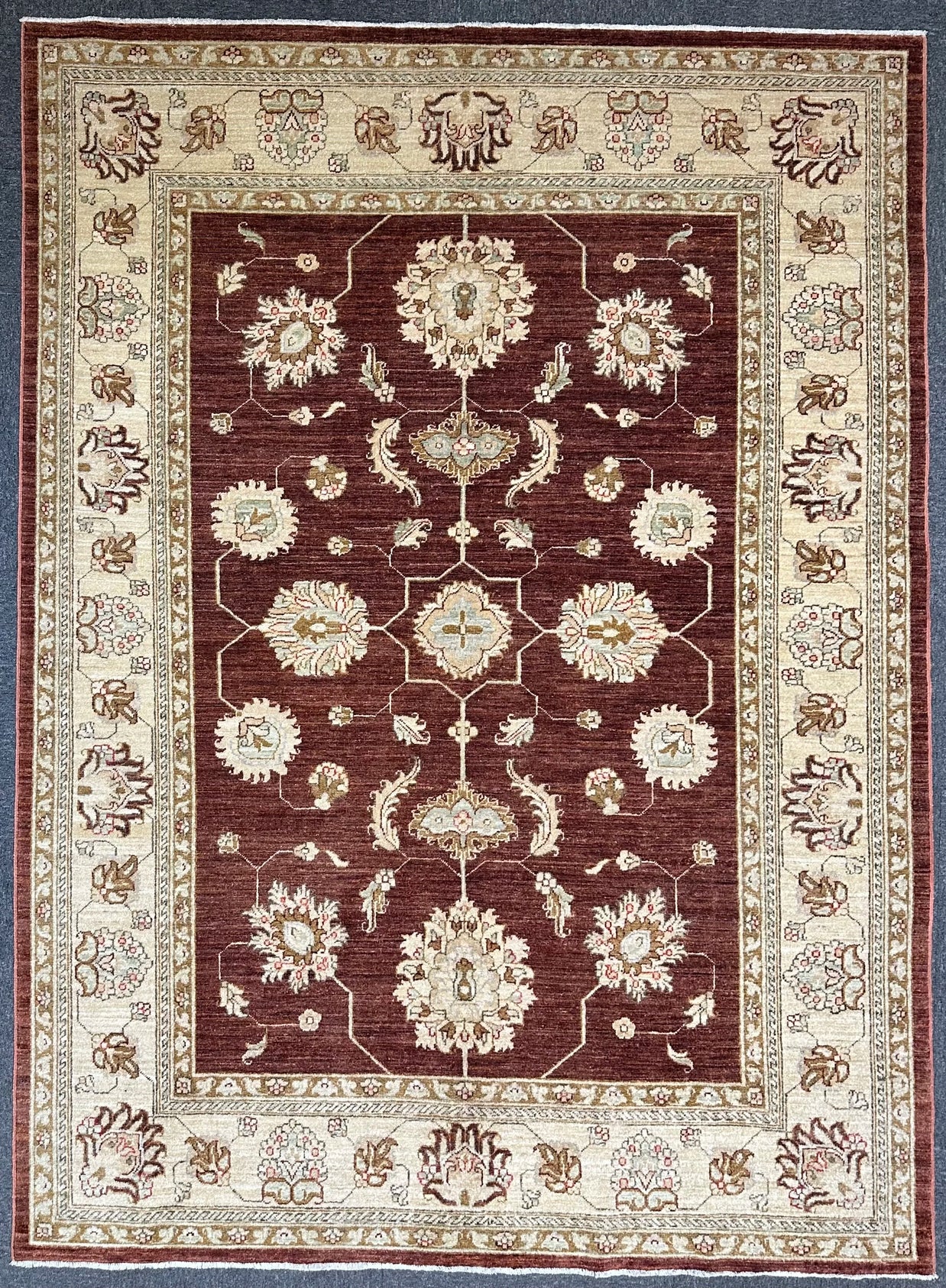 Tribal Chob Rang Afghan Natural Dyepure wool pile rug