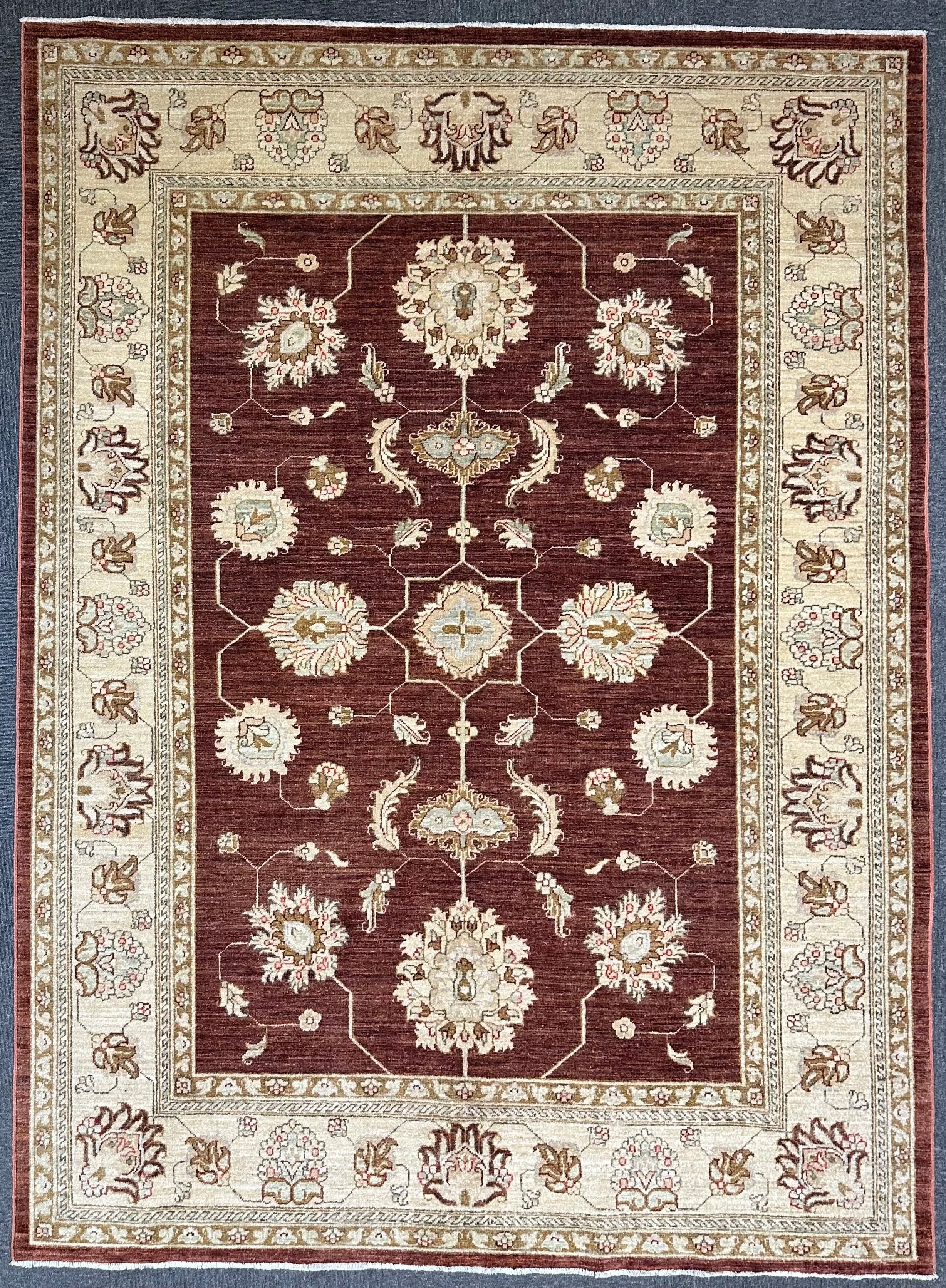 Tribal Chob Rang Afghan Natural Dyepure wool pile rug