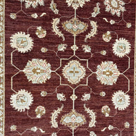 Tribal Chob Rang Afghan Natural Dyepure wool pile rug