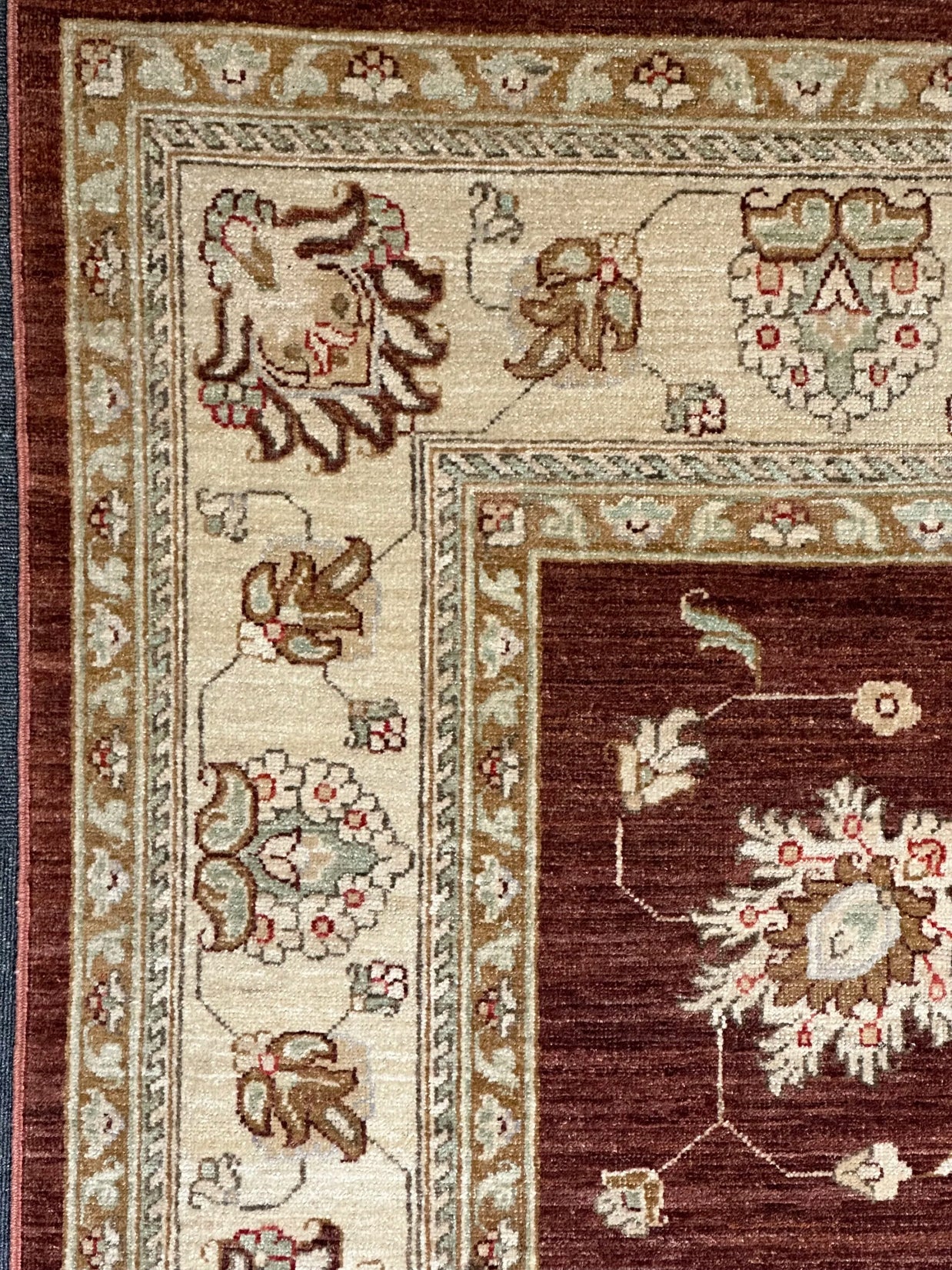 Tribal Chob Rang Afghan Natural Dyepure wool pile rug