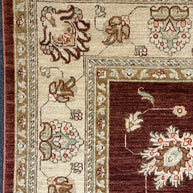 Tribal Chob Rang Afghan Natural Dyepure wool pile rug