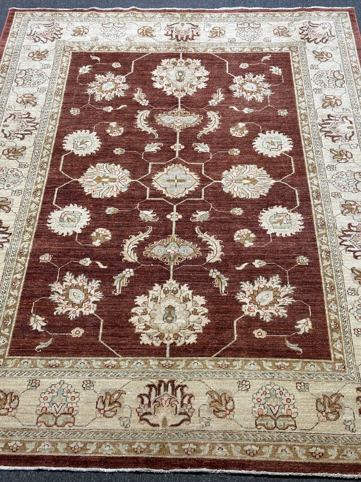 Tribal Chob Rang Afghan Natural Dyepure wool pile rug
