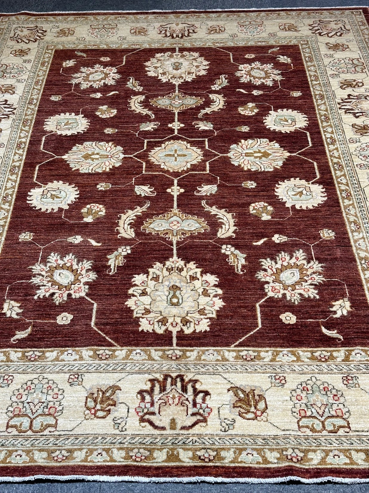 Tribal Chob Rang Afghan Natural Dyepure wool pile rug