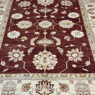 Tribal Chob Rang Afghan Natural Dyepure wool pile rug