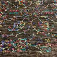 Chob Rang Afghan Modern Hand Knotted Rug 250x169cm