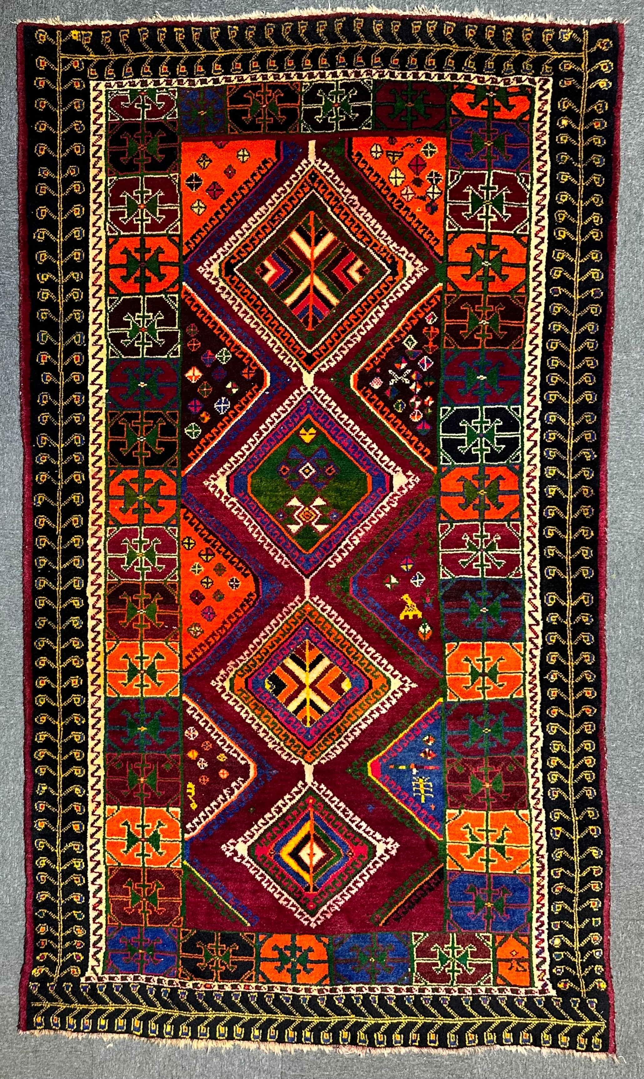 Persian Shiraz piece of Art of colour and weaving combination