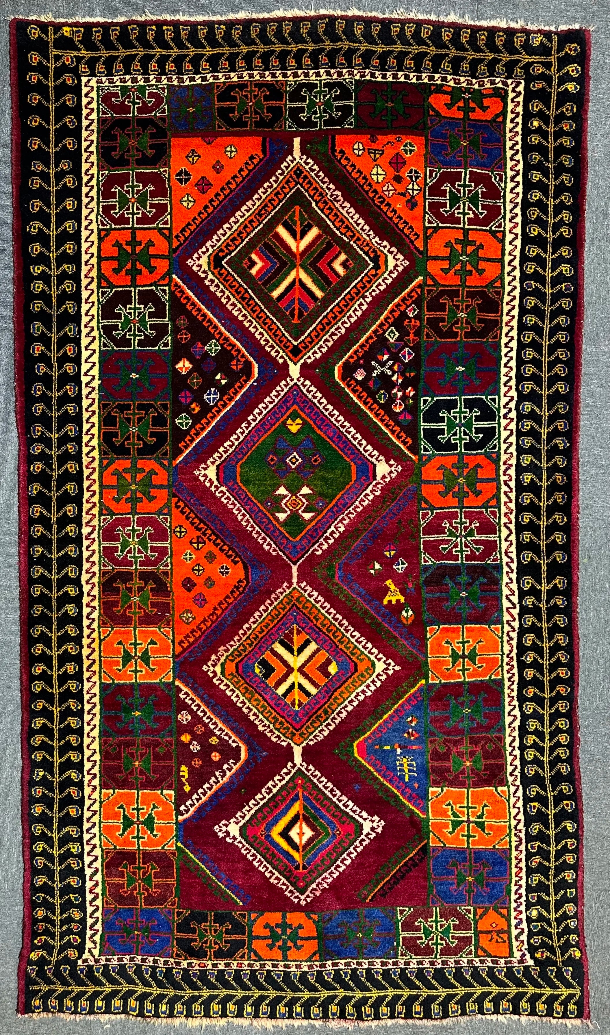 Persian Shiraz piece of Art of colour and weaving combination