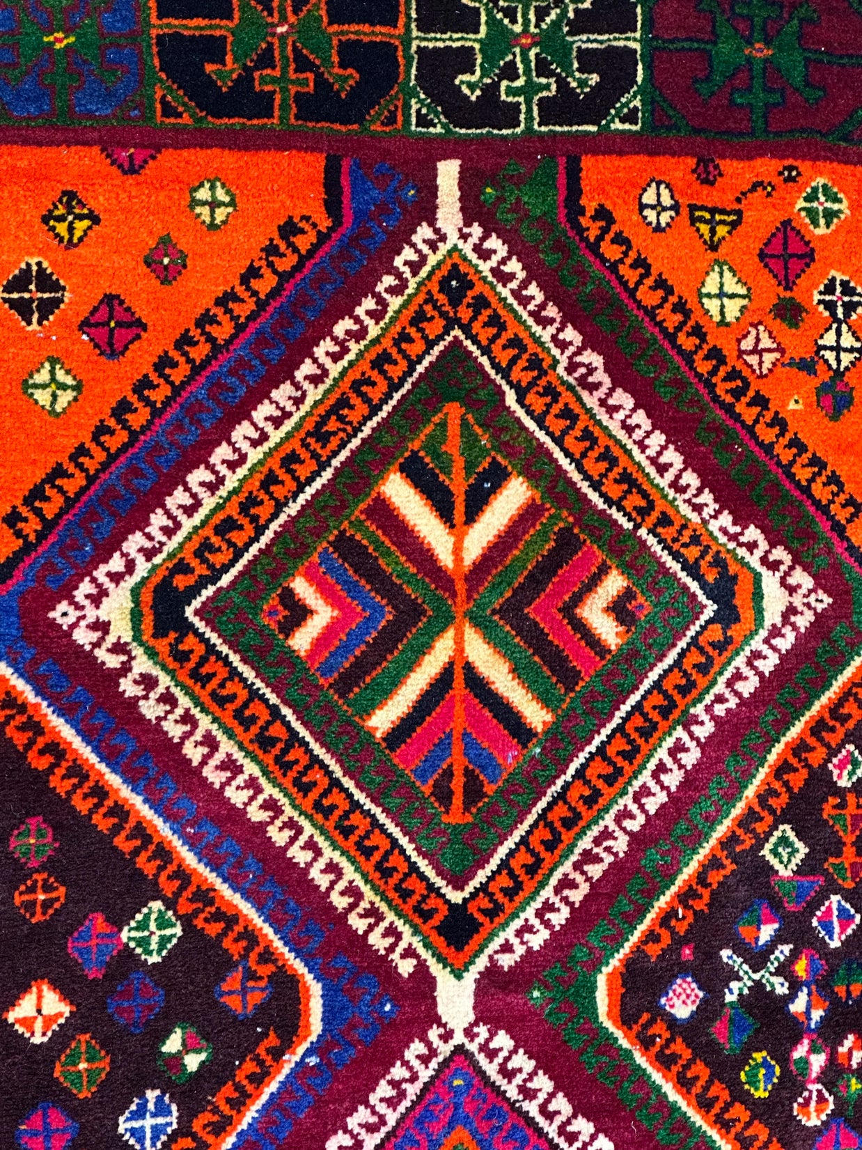 Persian Shiraz piece of Art of colour and weaving combination