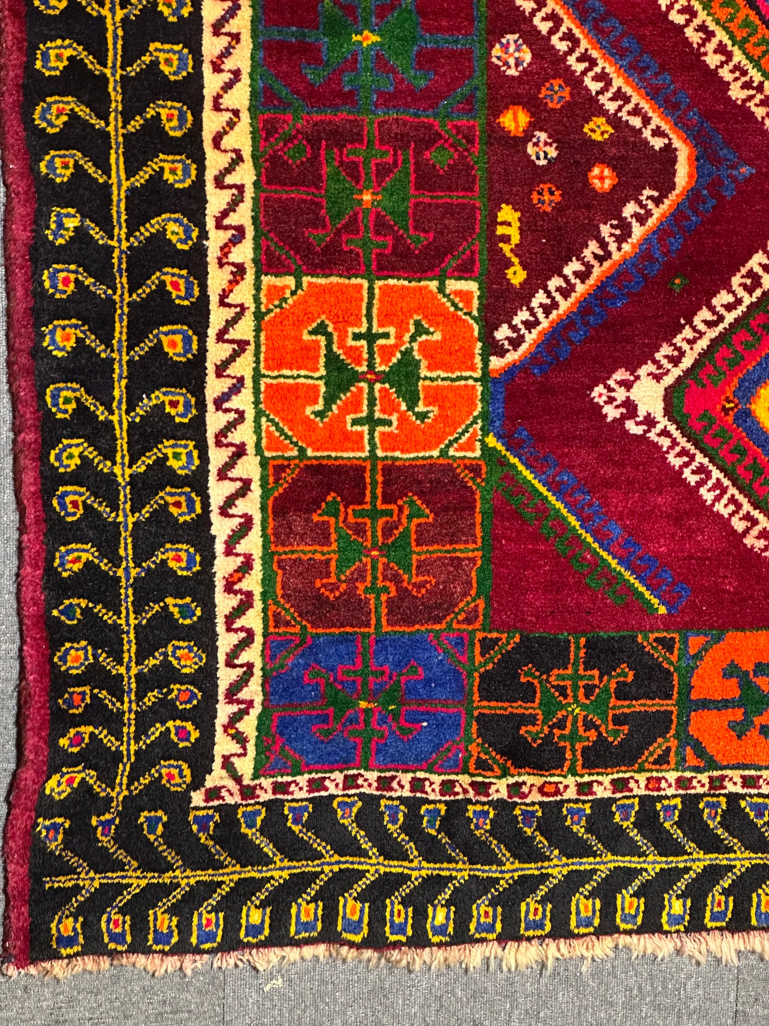 Persian Shiraz piece of Art of colour and weaving combination