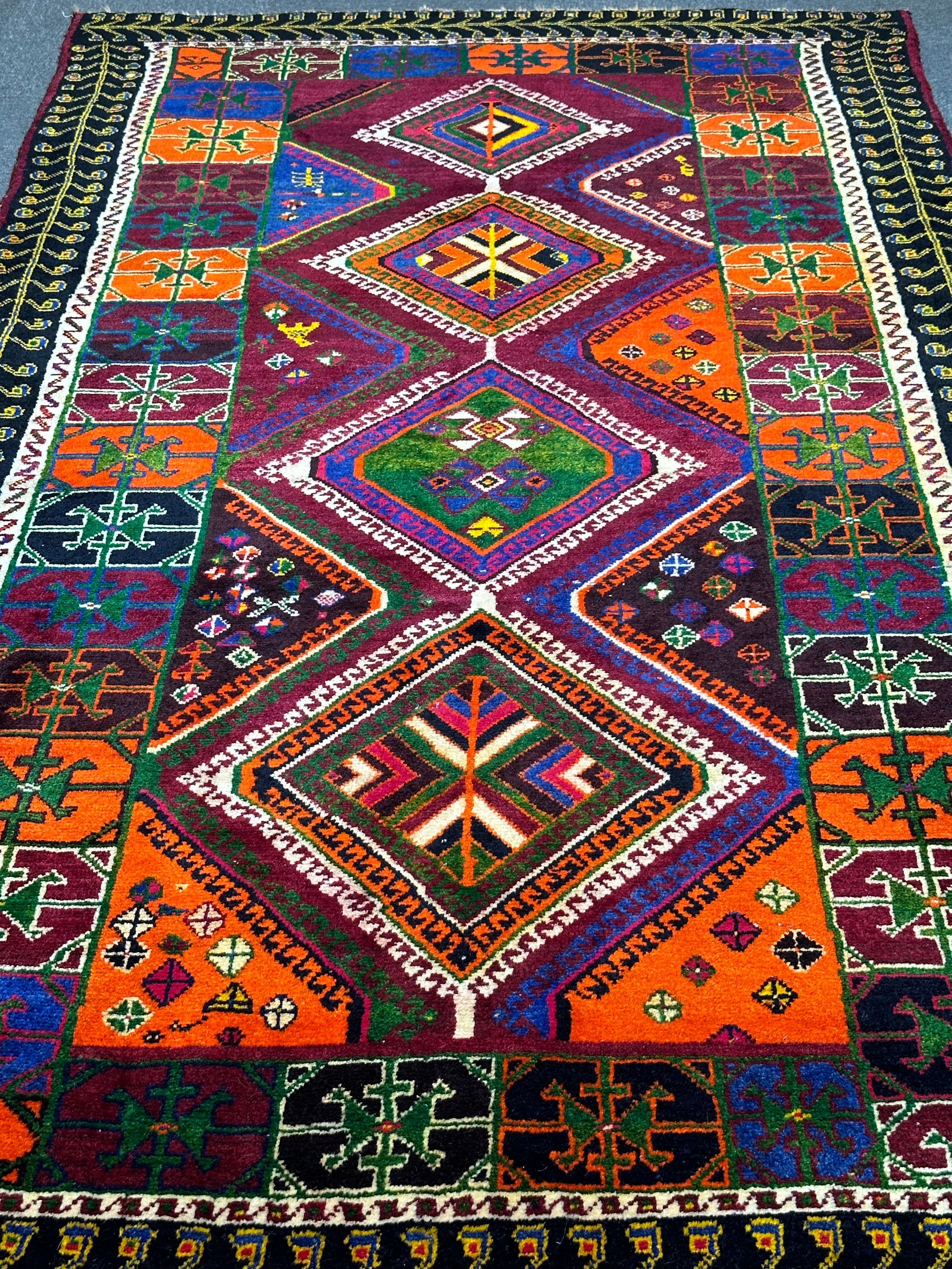 Persian Shiraz piece of Art of colour and weaving combination