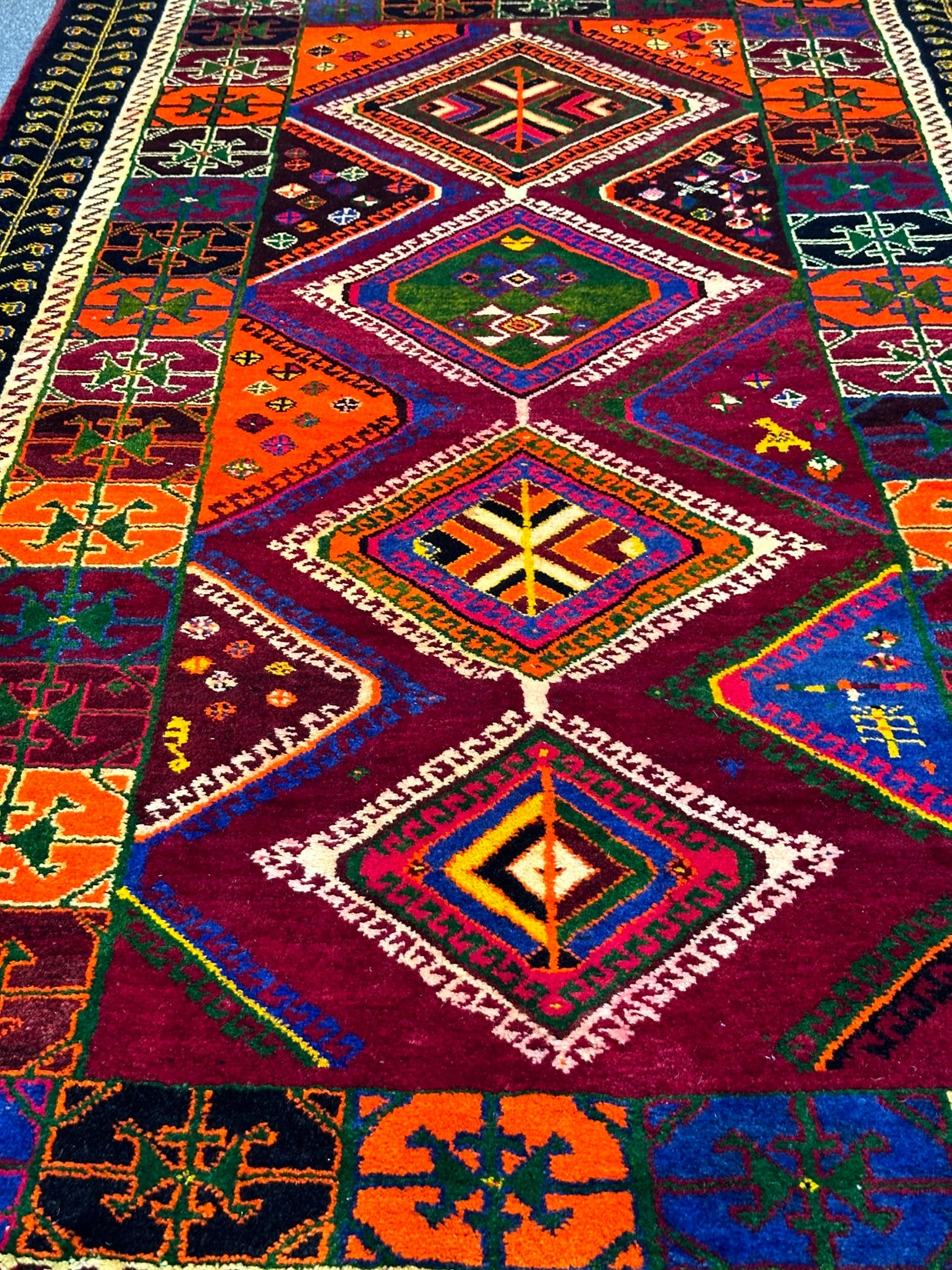 Persian Shiraz piece of Art of colour and weaving combination