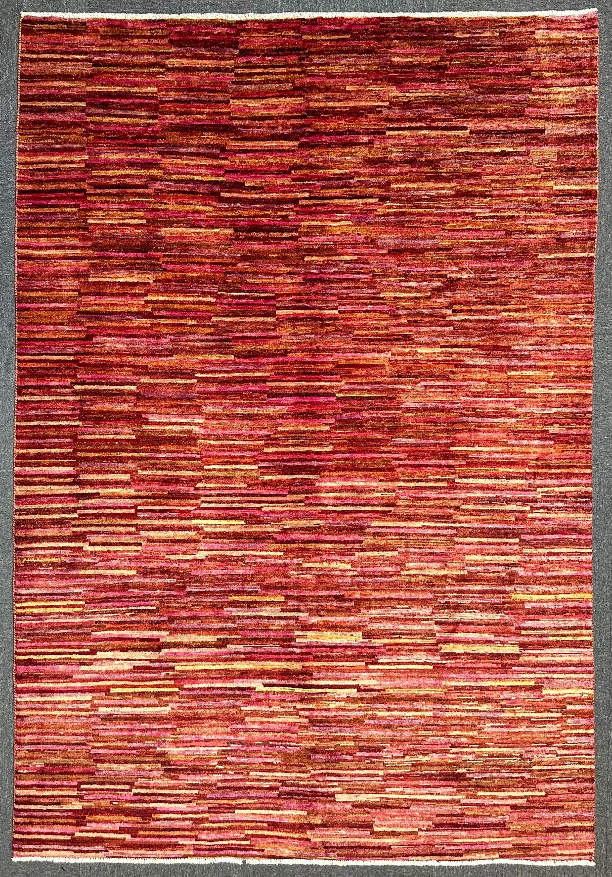 Afghan Gabbeh Natural Dye Wool Handmade Rug 242x165cm