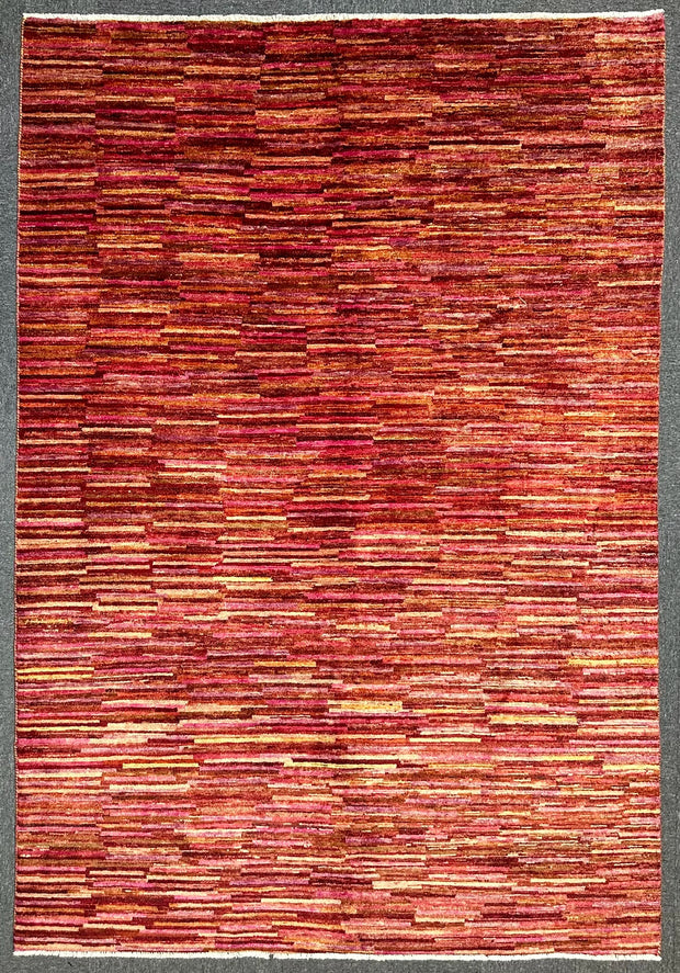 Afghan Gabbeh Natural Dye Wool Handmade Rug 242x165cm