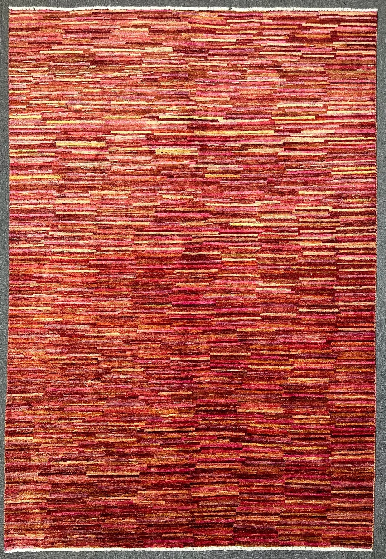 Afghan Gabbeh Natural Dye Wool Handmade Rug 242x165cm