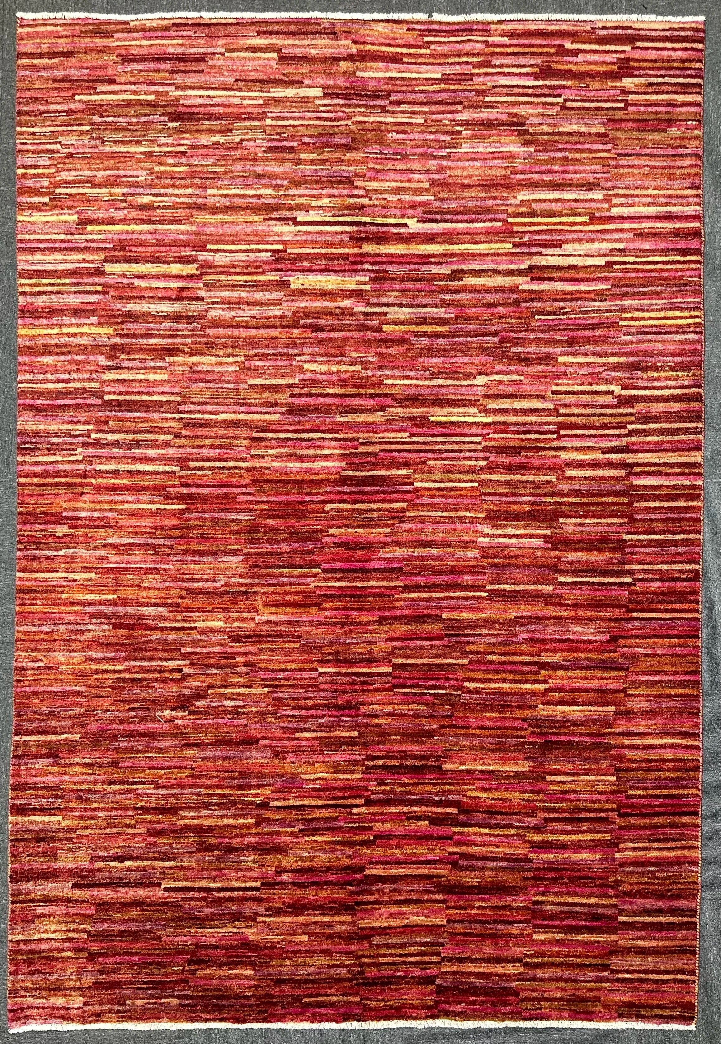 Afghan Gabbeh Natural Dye Wool Handmade Rug 242x165cm