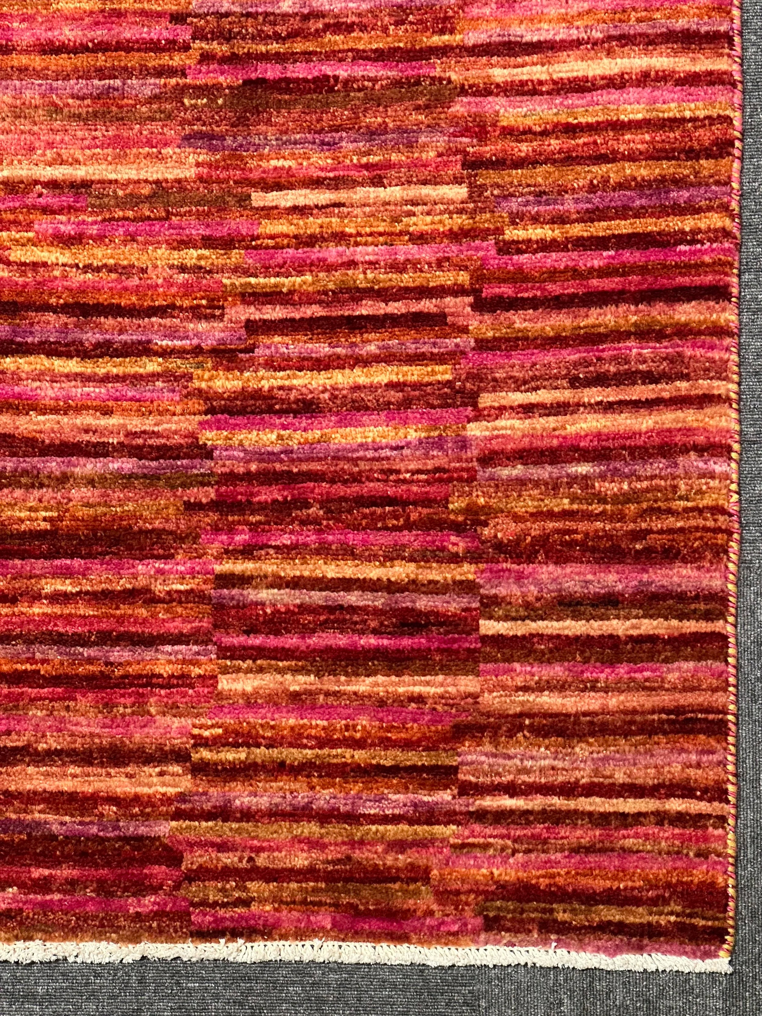 Afghan Gabbeh Natural Dye Wool Handmade Rug 242x165cm