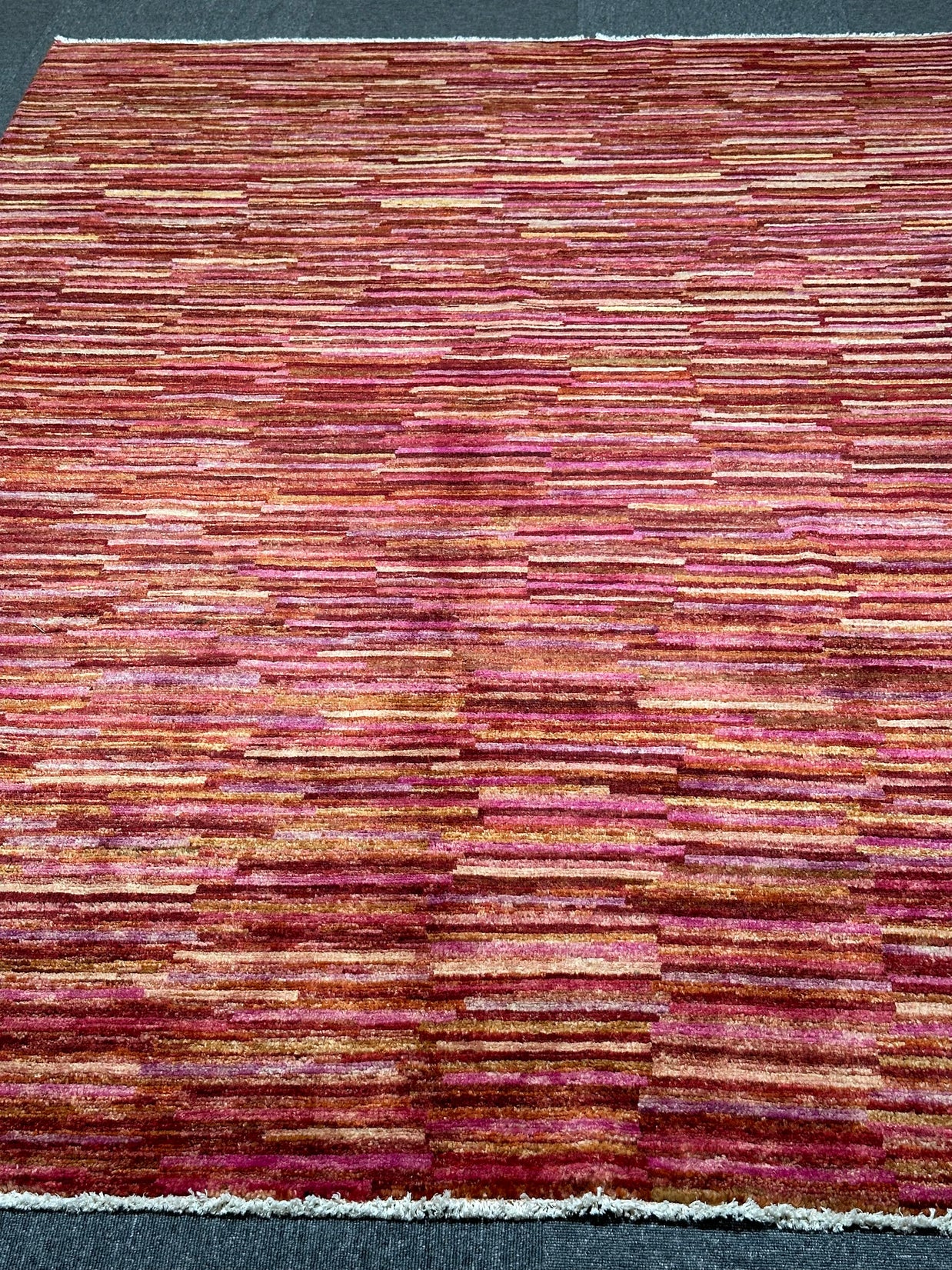 Afghan Gabbeh Natural Dye Wool Handmade Rug 242x165cm