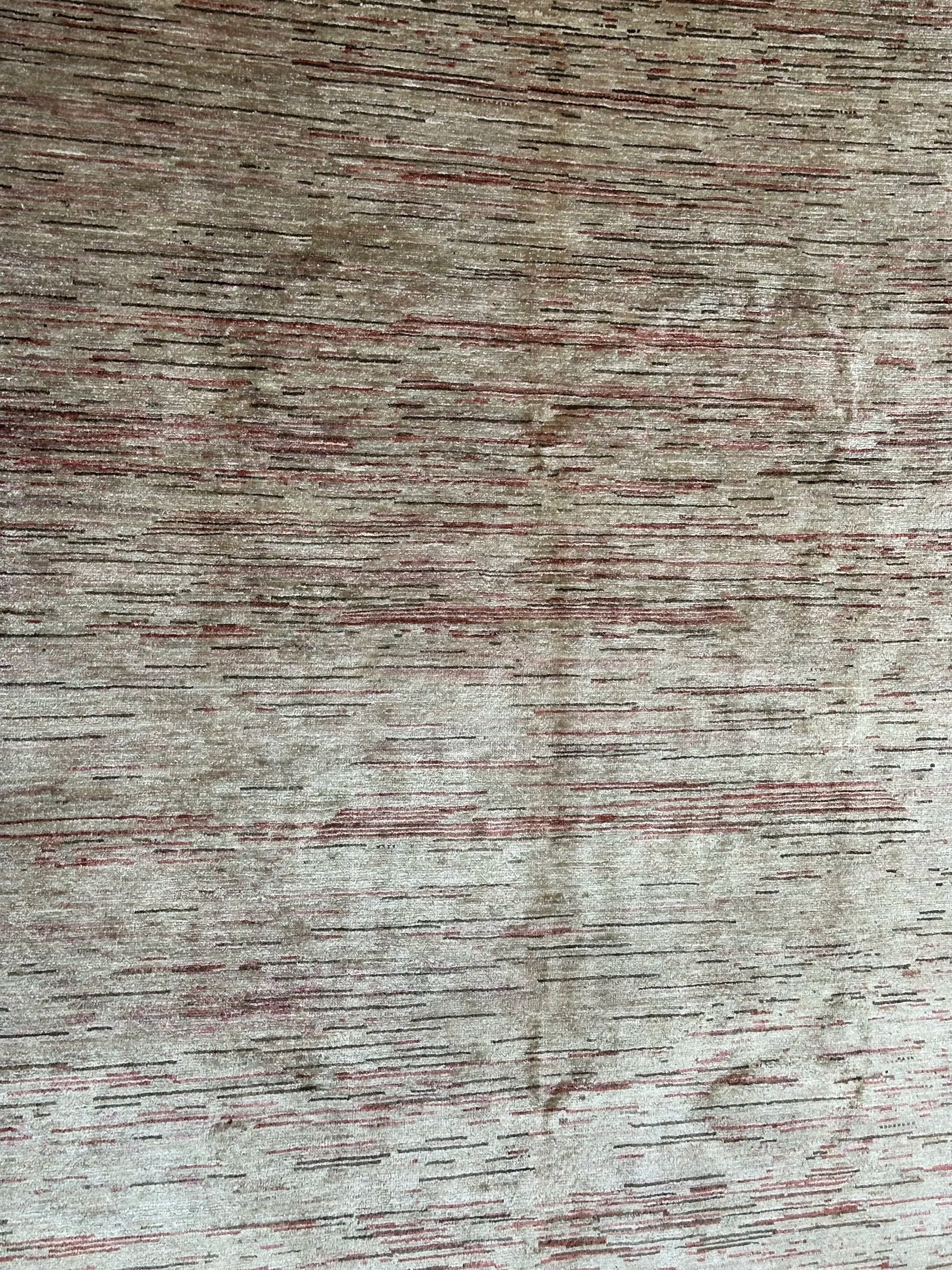 Afghan Gabbeh Natural Colour Hand Knotted Wool Rug 225x162