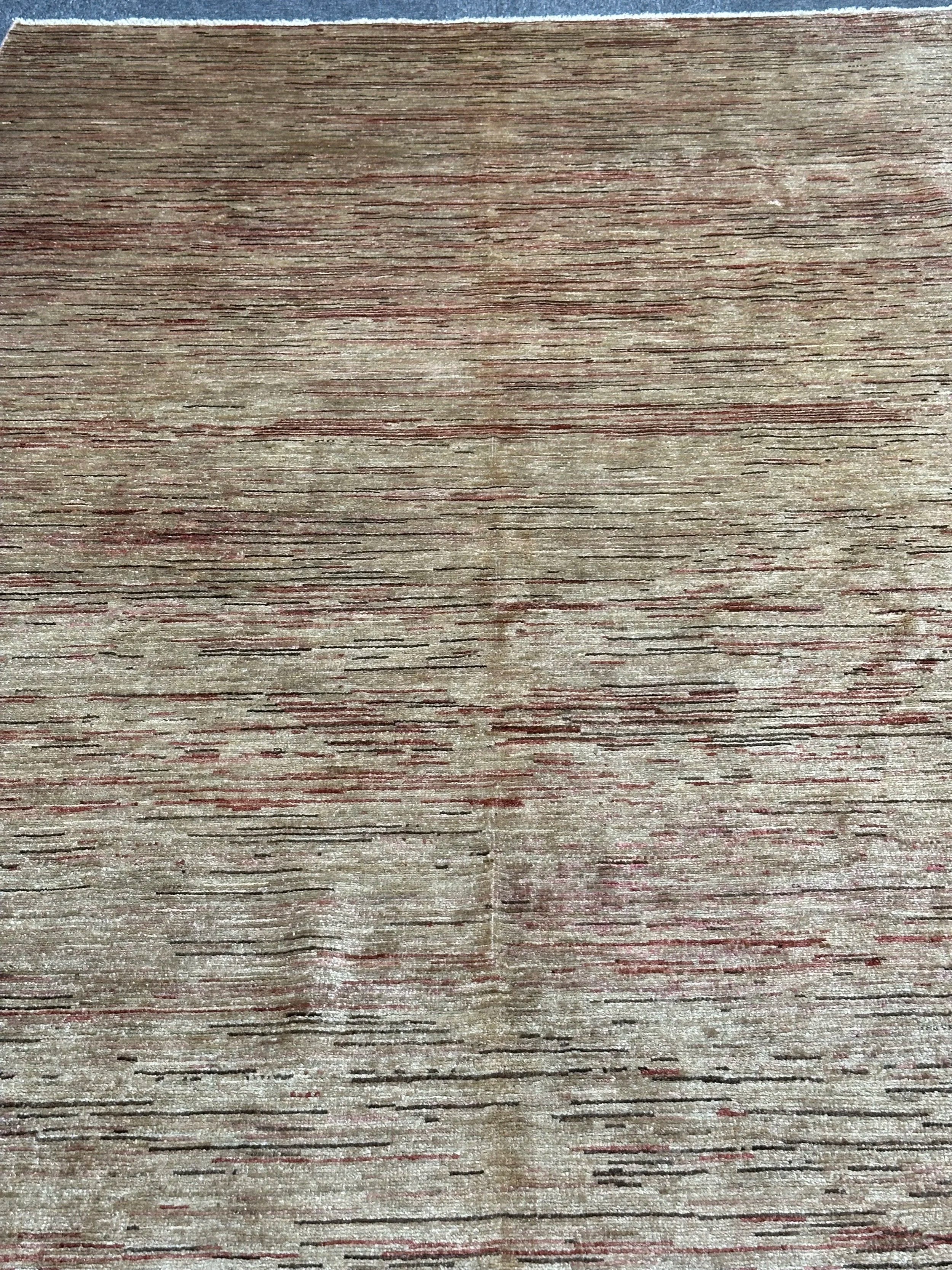 Afghan Gabbeh Natural Colour Hand Knotted Wool Rug 225x162