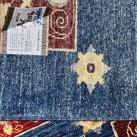 Chob Rang Afghan Modern Wool Hand Knotted Rug 225x162cm