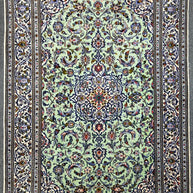 Persian Kashan Pure Wool pile Hand Knotted Rug 247x157cm
