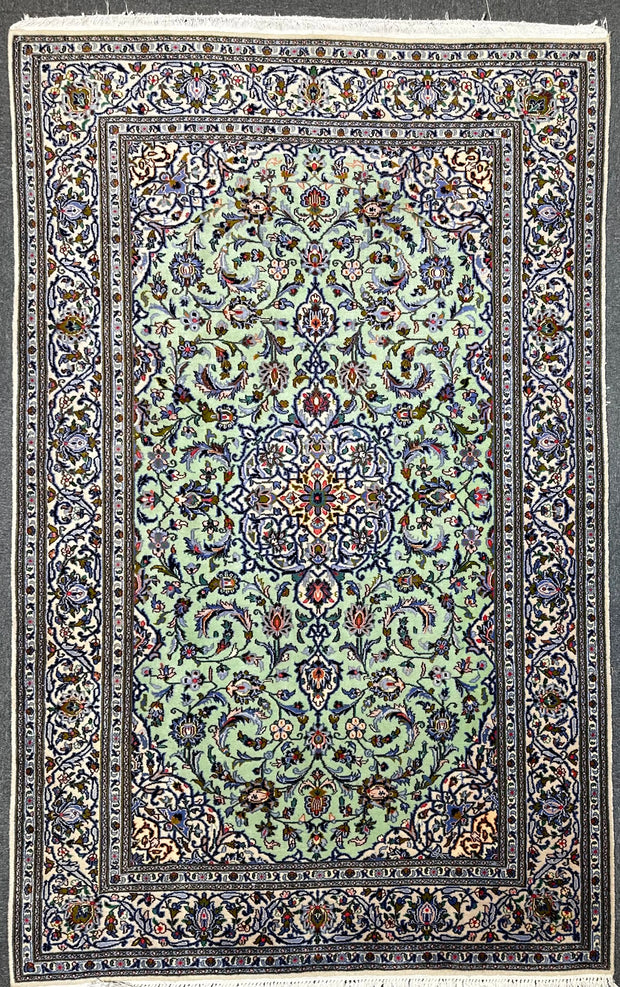 Persian Kashan Pure Wool pile Hand Knotted Rug 247x157cm