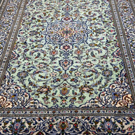 Persian Kashan Pure Wool pile Hand Knotted Rug 247x157cm
