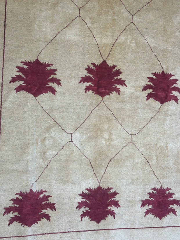 Modern Afghan Handmade Wool pile Rug 240x173cm