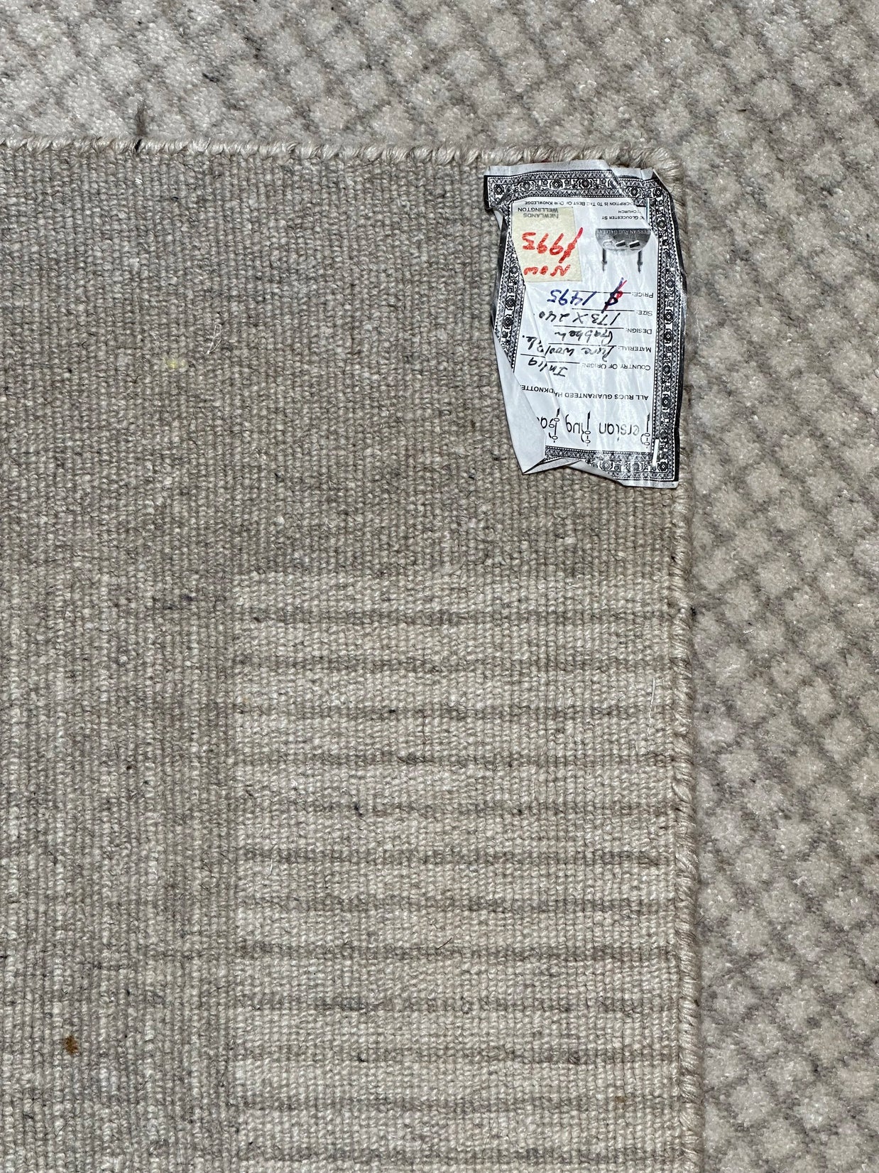 Indian Gabbeh Handmade Wool & viscous Pile 240x173cm