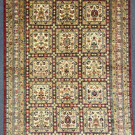Afghan Chob Rang finally woven hand knotted Rug 247x170cm