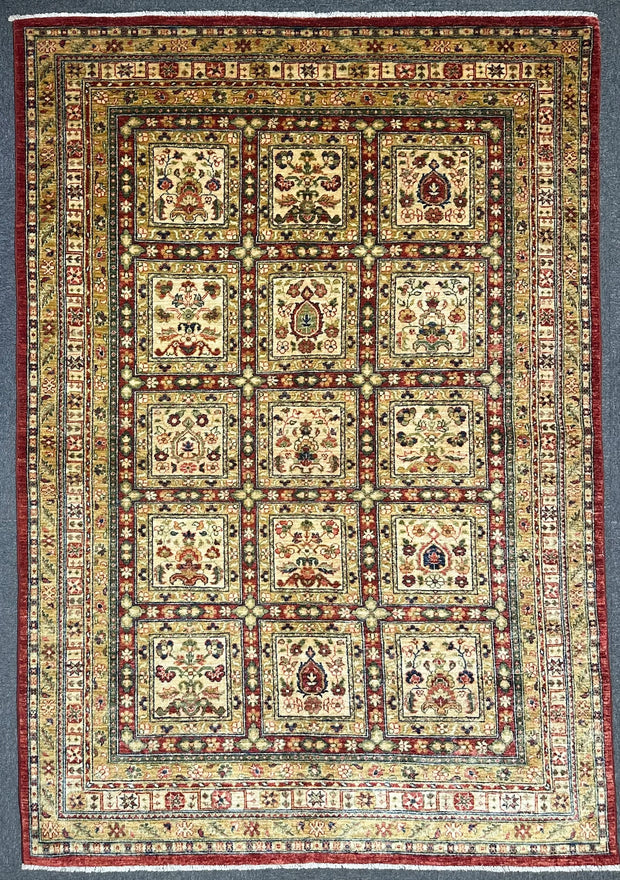Afghan Chob Rang finally woven hand knotted Rug 247x170cm